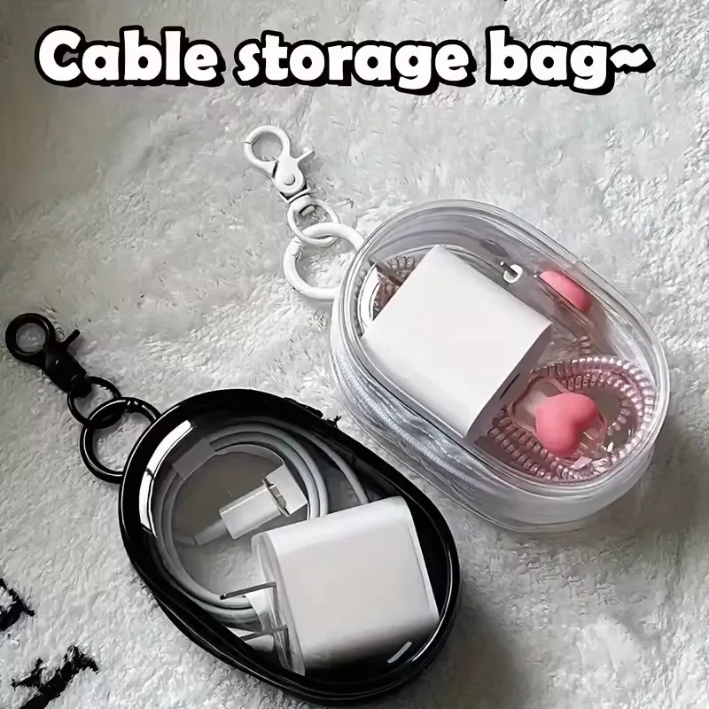 Portable Mini Clear Zipper Sto - Cable Winder Keychain recensie en prijs