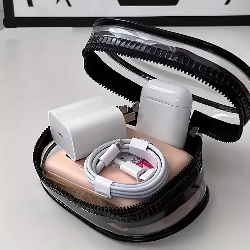 Portable Mini Clear Zipper Sto - Cable Winder Keychain recensie en prijs