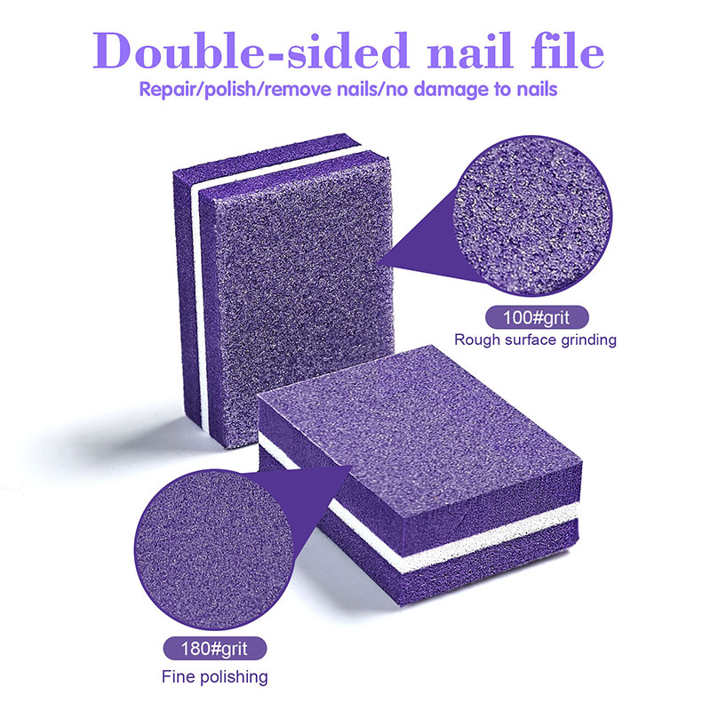 10/50pcs Mini Nails Art Buffer - Nail File Titanium recensie en prijs
