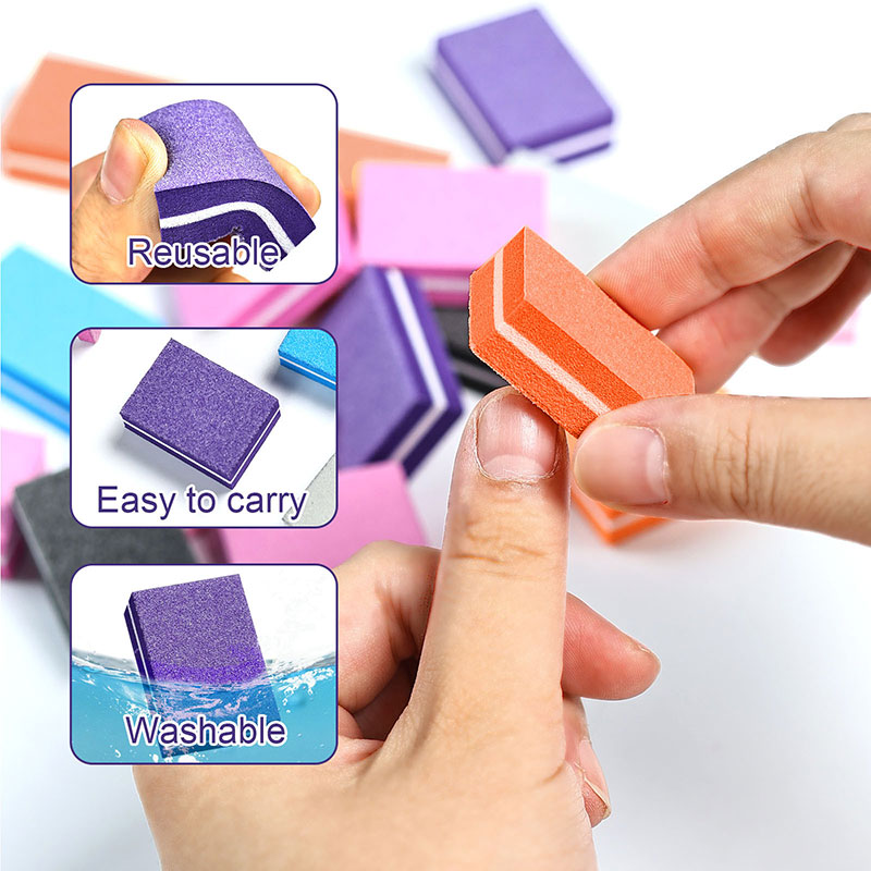 10/50pcs Mini Nails Art Buffer - Nail File Titanium recensie en prijs