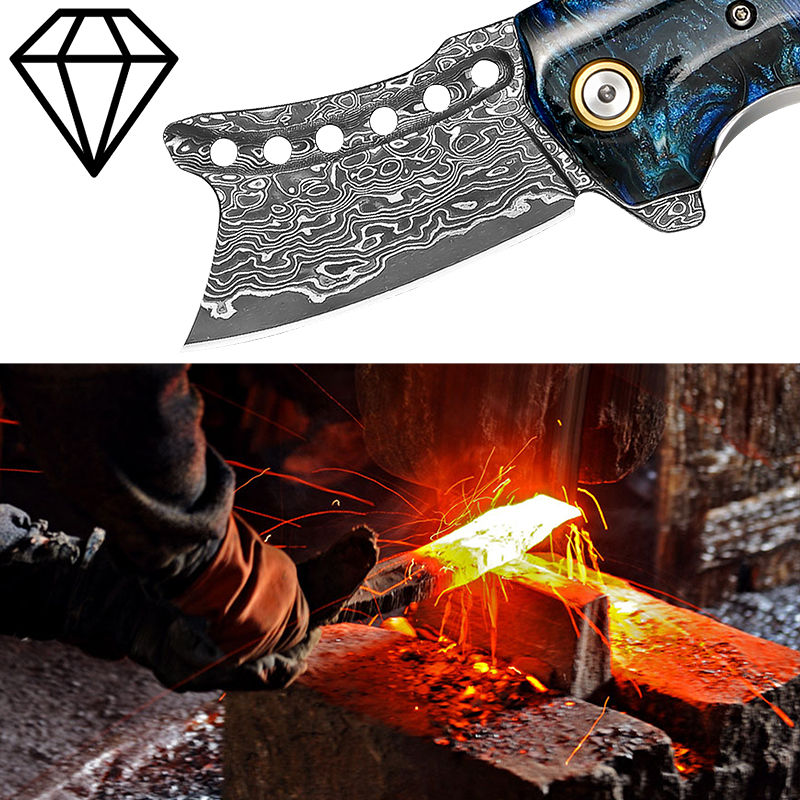 Handmade Damascus Steel Pocket - Edc Carry Pocket Knife recensie en prijs