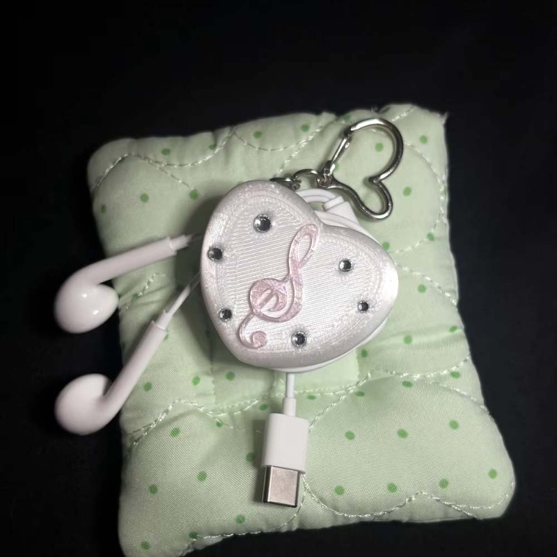 Gothic Musical Note Heart Cabl - Cable Winder Keychain recensie en prijs