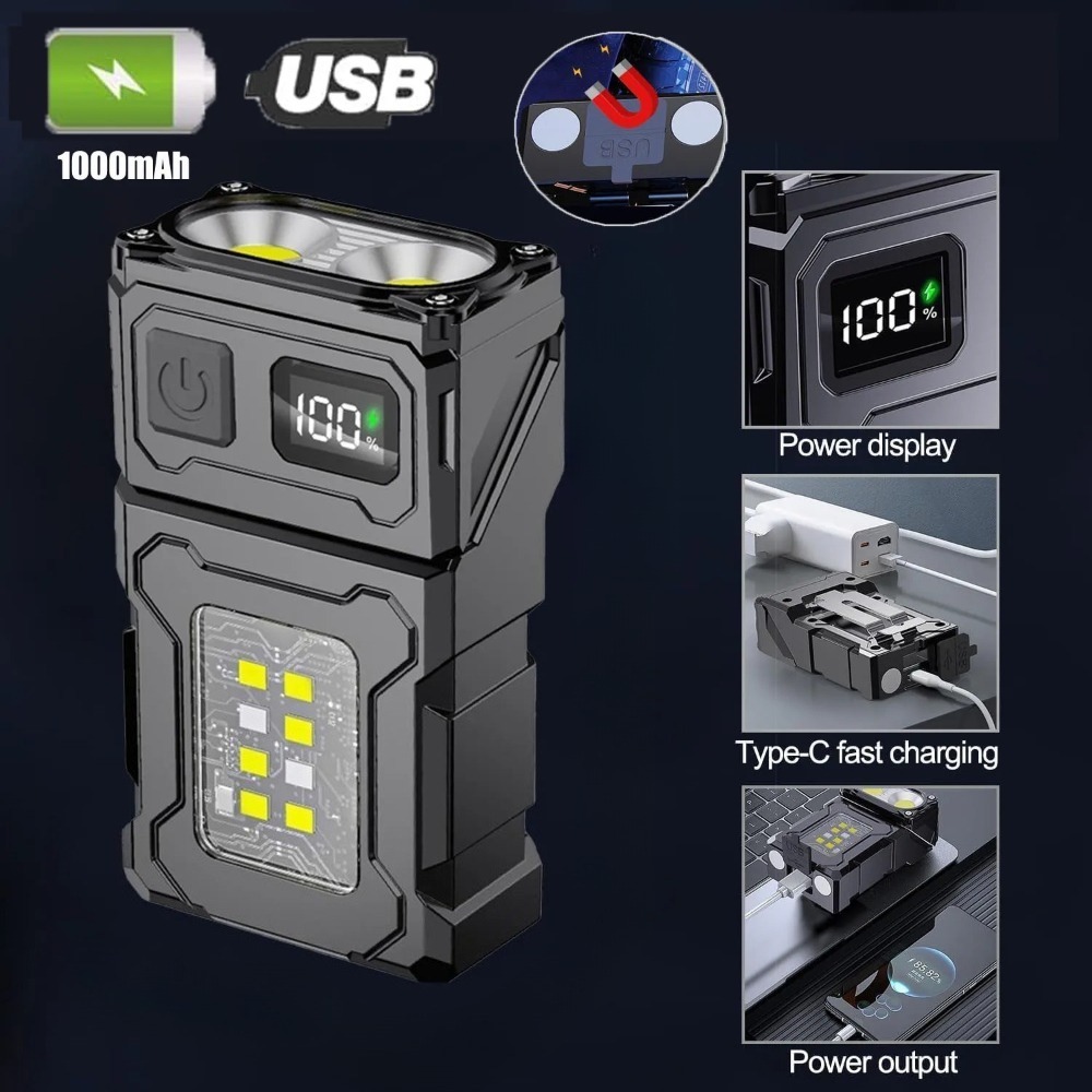 180° Rotatable LED Flashlight  - Keychain Flashlight recensie en prijs