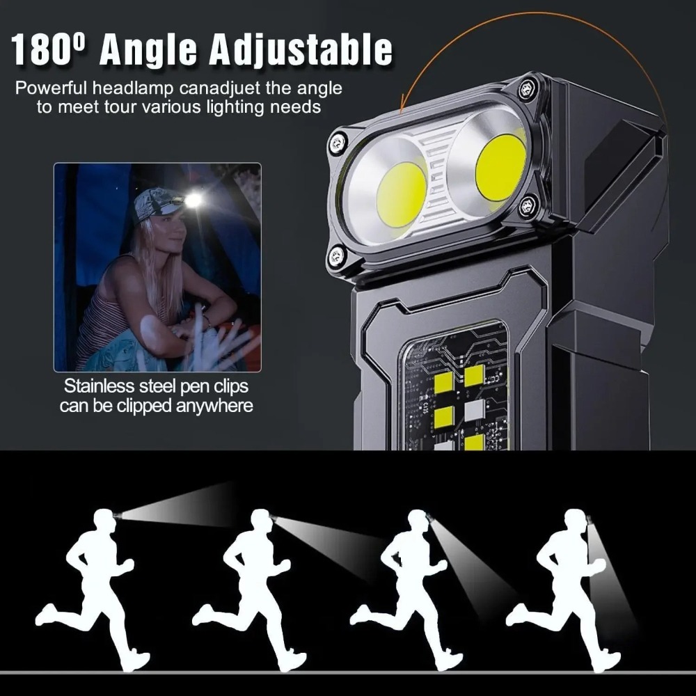 180° Rotatable LED Flashlight  - Keychain Flashlight recensie en prijs