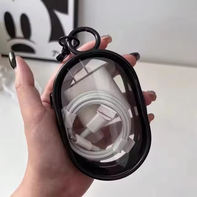 Portable Mini Clear Zipper Sto - Cable Winder Keychain recensie en prijs