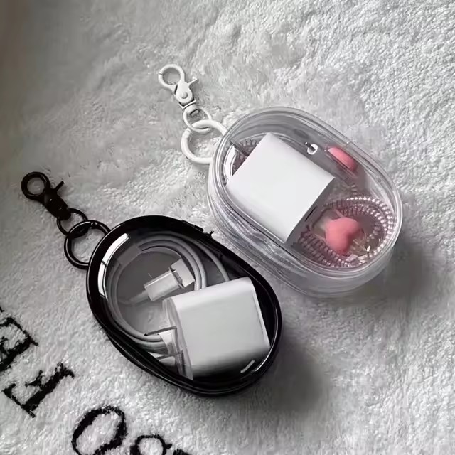 Portable Mini Clear Zipper Sto - Cable Winder Keychain recensie en prijs