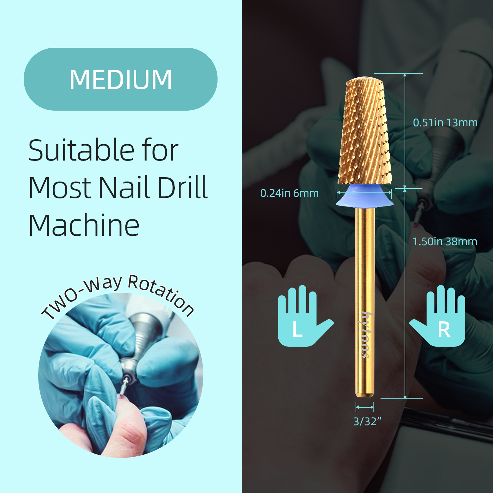 HYTOOS Titanium Safety Tapered - Nail File Titanium recensie en prijs