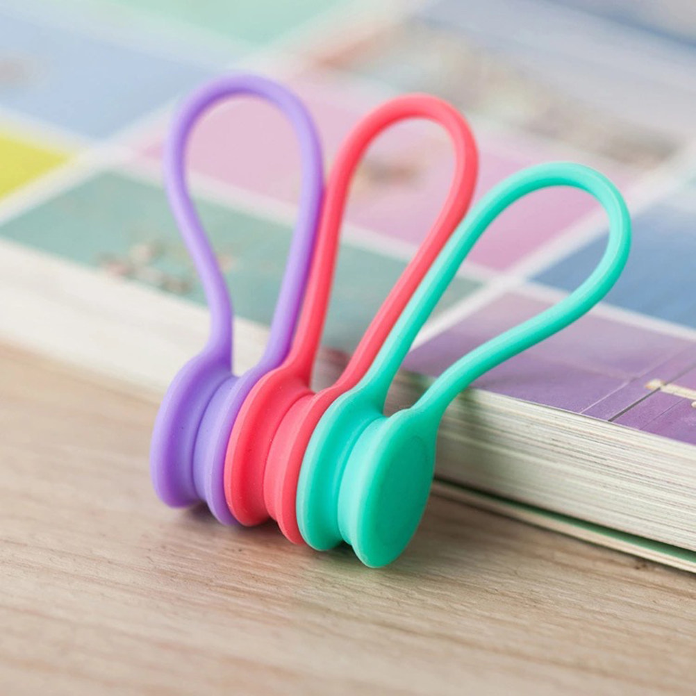 10Pcs Silicone Magnetic Earpho - Cable Winder Keychain recensie en prijs