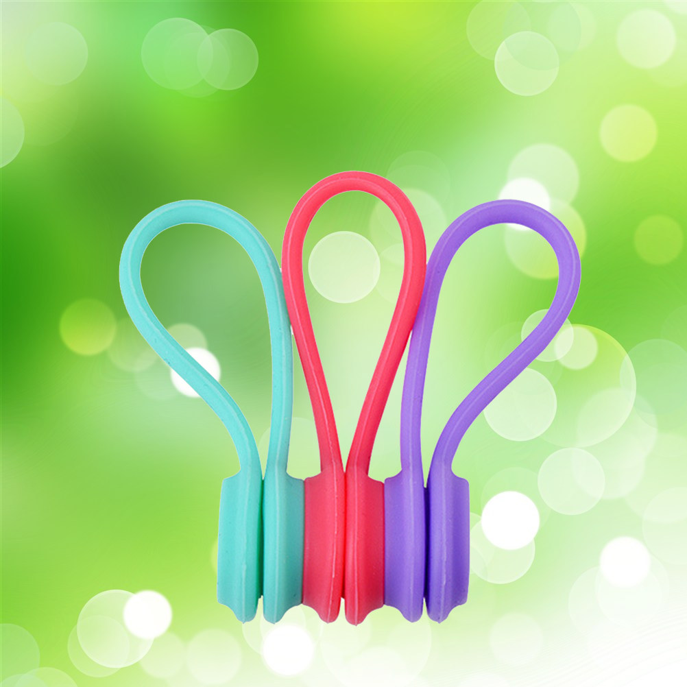 10Pcs Silicone Magnetic Earpho - Cable Winder Keychain recensie en prijs