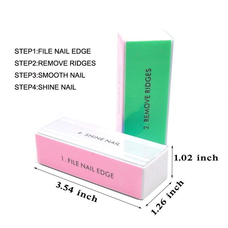 5pcs  Colorful Buffing Block 4 - Nail File Titanium recensie en prijs