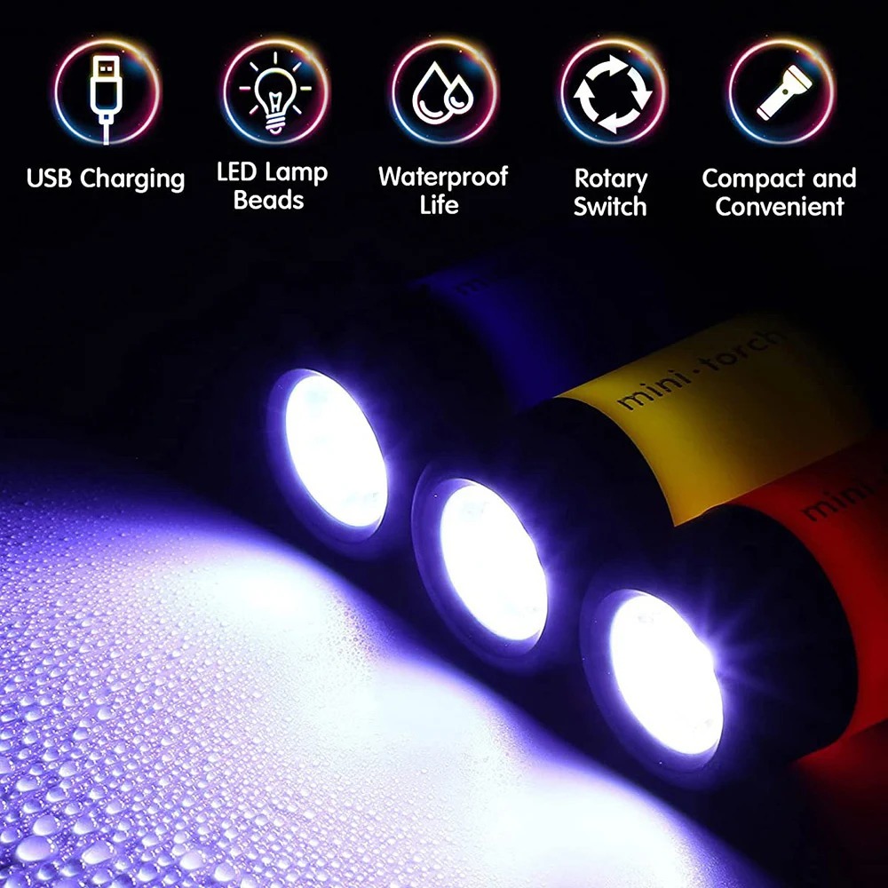 USB Rechargeable Camping Mini  - Keychain Flashlight recensie en prijs