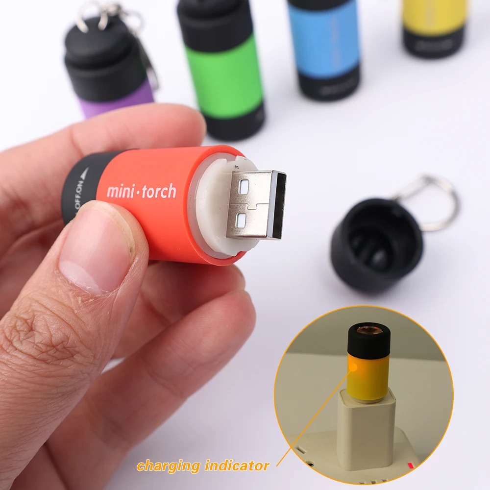 USB Rechargeable Camping Mini  - Keychain Flashlight recensie en prijs
