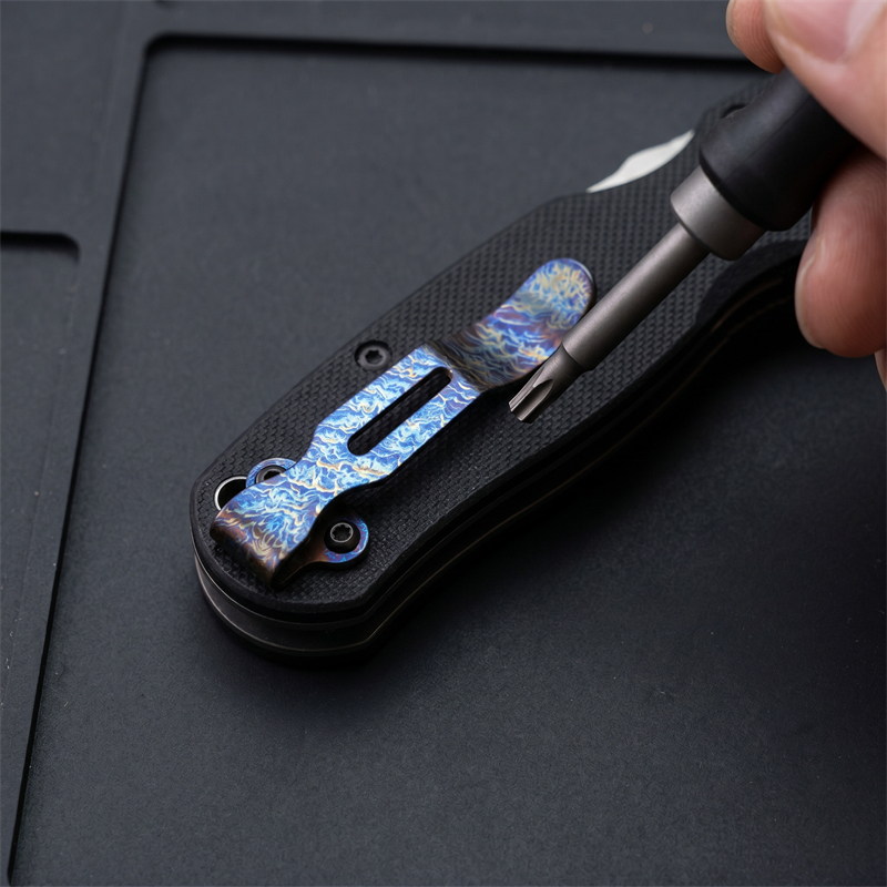 Titanium alloy folding knife p - Edc Carry Clip recensie en prijs