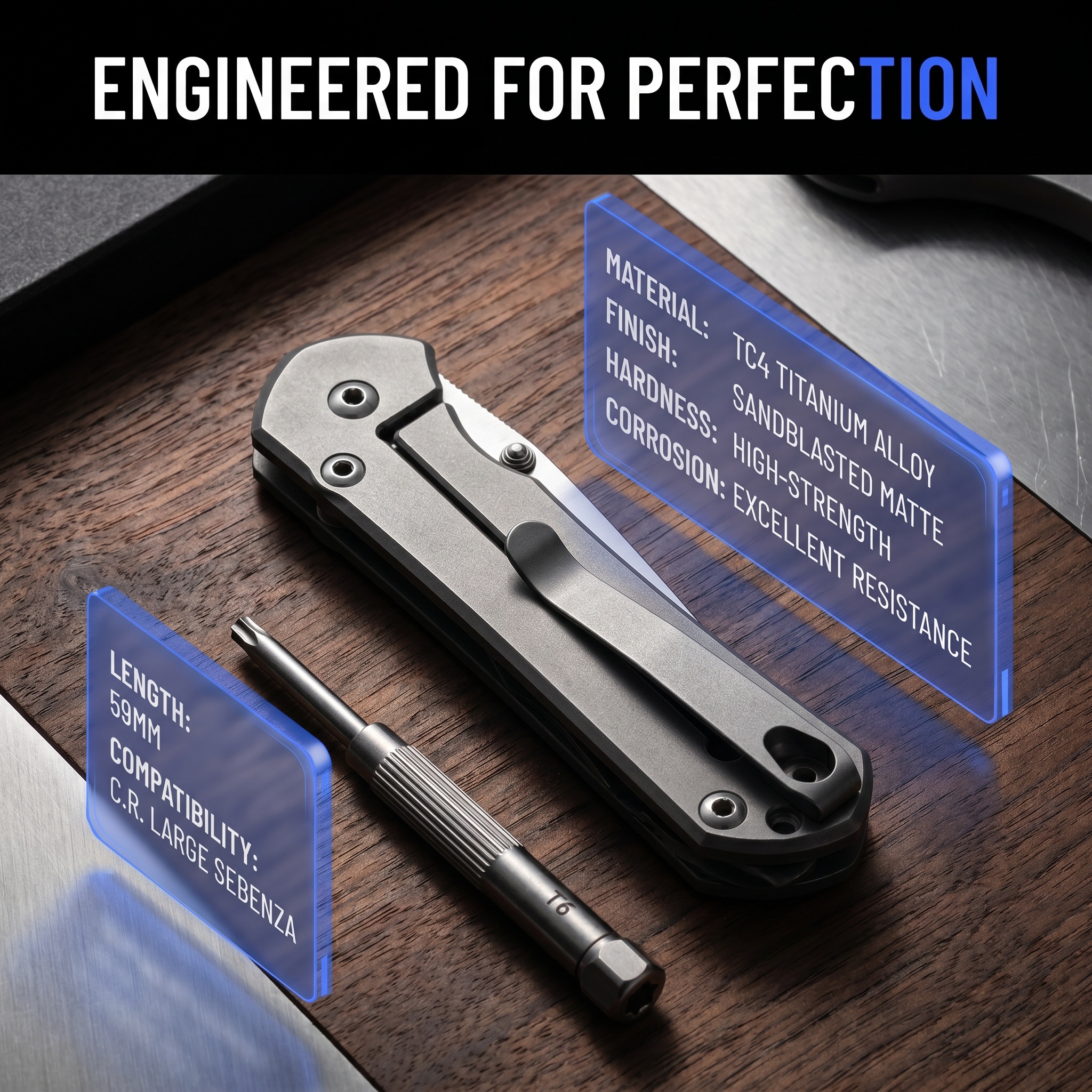 TC4 Titanium Pocket Clip For C - Edc Carry Clip recensie en prijs