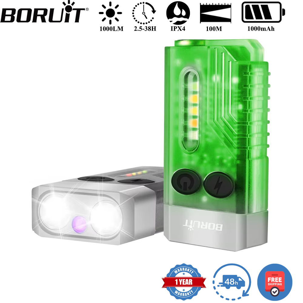 BORUiT V10 Keychain UV LED EDC - Keychain Flashlight recensie en prijs