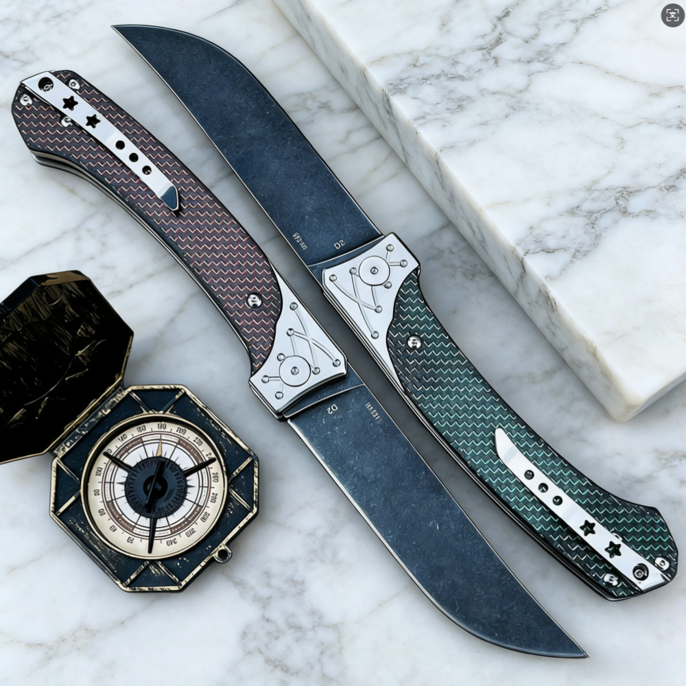 D2 Steel Folding Knife with Ca - Edc Carry Pocket Knife recensie en prijs