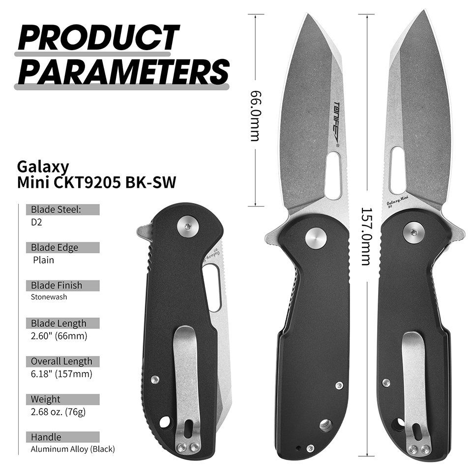 TONIFE Galaxy Mini CKT9205 Fol - Edc Carry Pocket Knife recensie en prijs