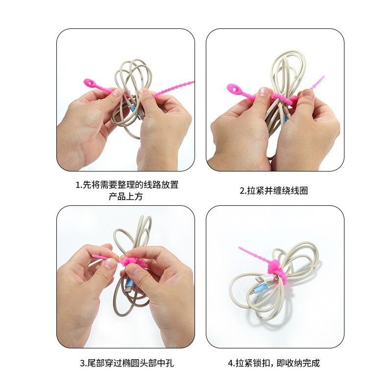random color5pcs Multifunction - Cable Winder Keychain recensie en prijs