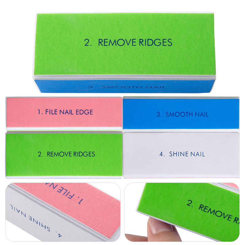 5/10pcs Nail Buffer Block 4 St - Nail File Titanium recensie en prijs