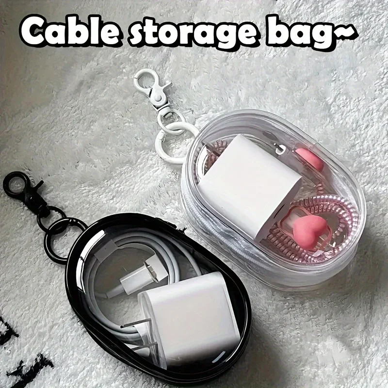 Portable Mini Clear Zipper Sto - Cable Winder Keychain recensie en prijs