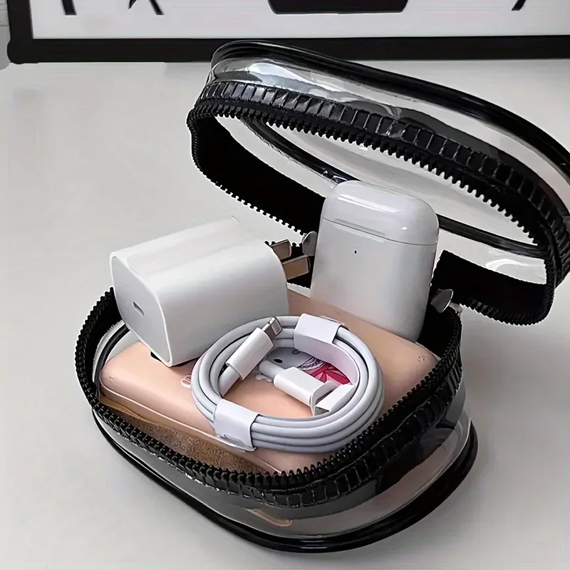 Portable Mini Clear Zipper Sto - Cable Winder Keychain recensie en prijs